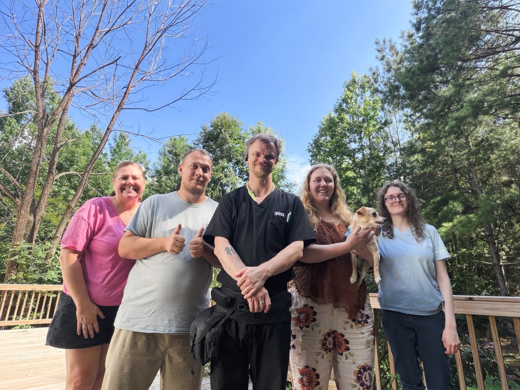 Community gathering at A Time to Belong